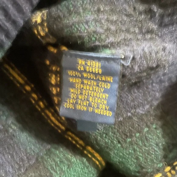 Polo Ralph Lauren Archival Blackwatch Wool Sweater w/ Suede Elbow Patches | L - Picture 8 of 10